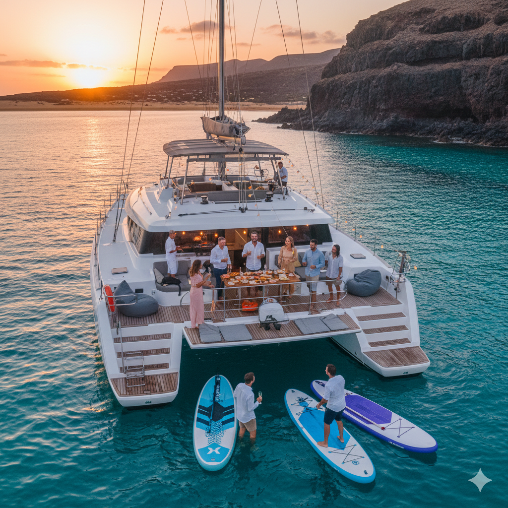 celebraciones privadas en barco en Lanzarote