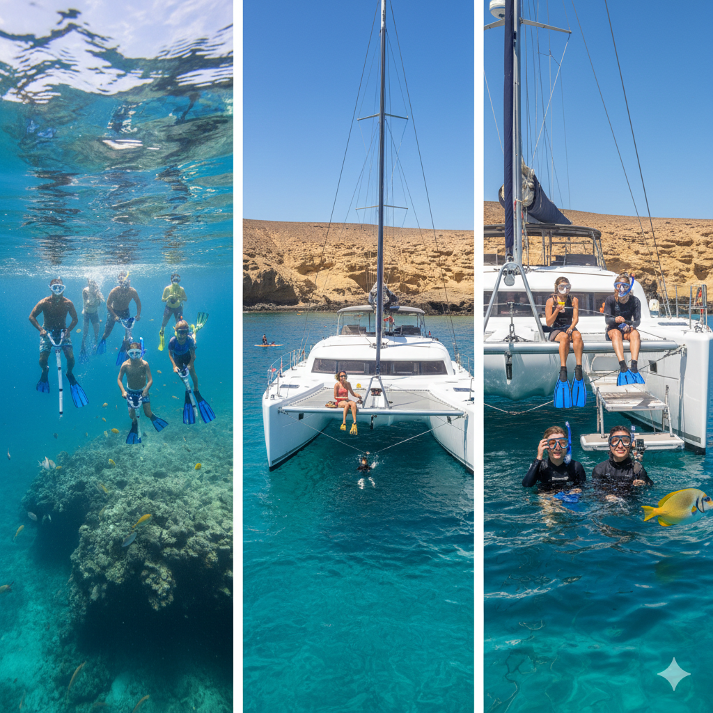 Hacer snorkel en Lanzarote Papagayo